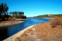 The view looking west from the McCulloch Reservoir