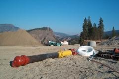 Construction at the  Gallagher's Canyon development.
